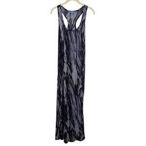 Vivienne Tam Mesh Maxi Dress With Abstract Print, S